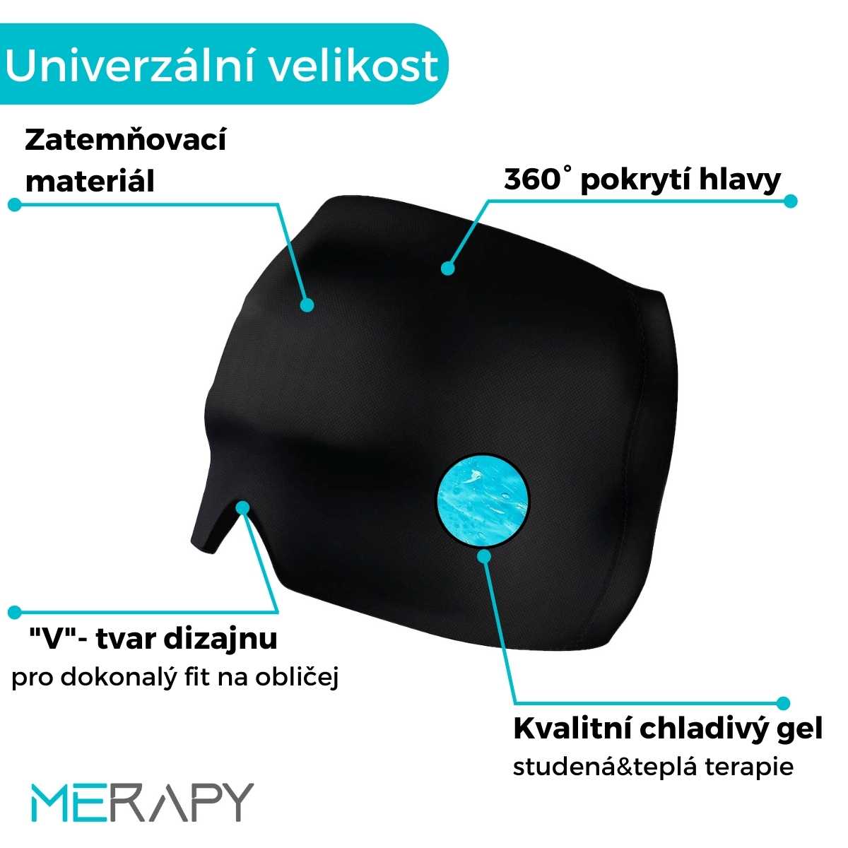 Čepice na migrénu a bolest hlavy - Headmask